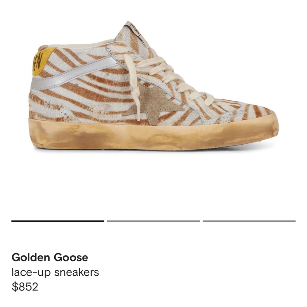 Rare mid-top golden goose sneakers cowhide size 37